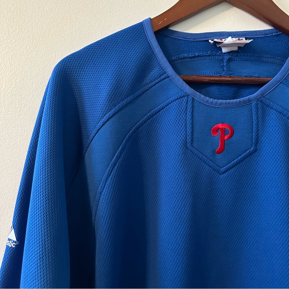 Philadelphia Phillies baseball royal blue pullover sweatshirt